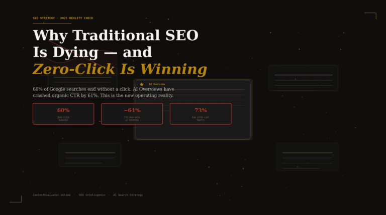 Traditional SEO Is Dying